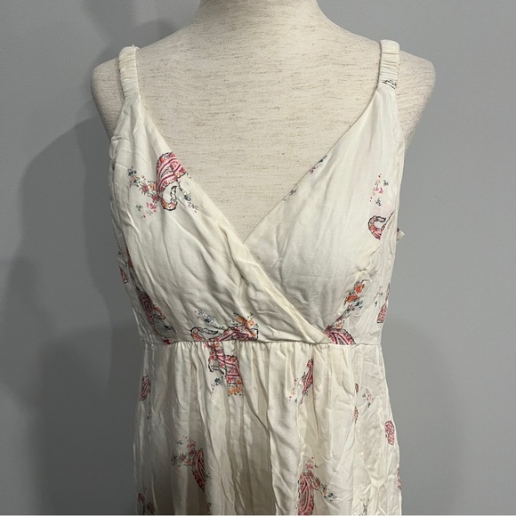 Seraphine Floral Maxi Dress in Cream and Pink Size 8 Maternity Paisley Print - Picture 2 of 8